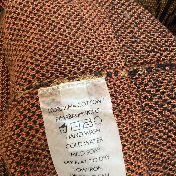 Peruvian Connection Drop Shoulder Paolma Cardigan Sz S Relaxed Fit Button Down - Picture 5 of 5